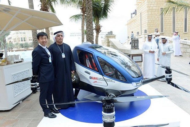 
В Дубае летом запустят летающее такси
