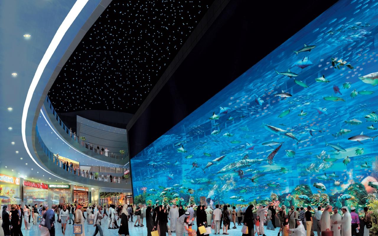 
Dubai Mall в 2013 году посетило 75 млн. человек