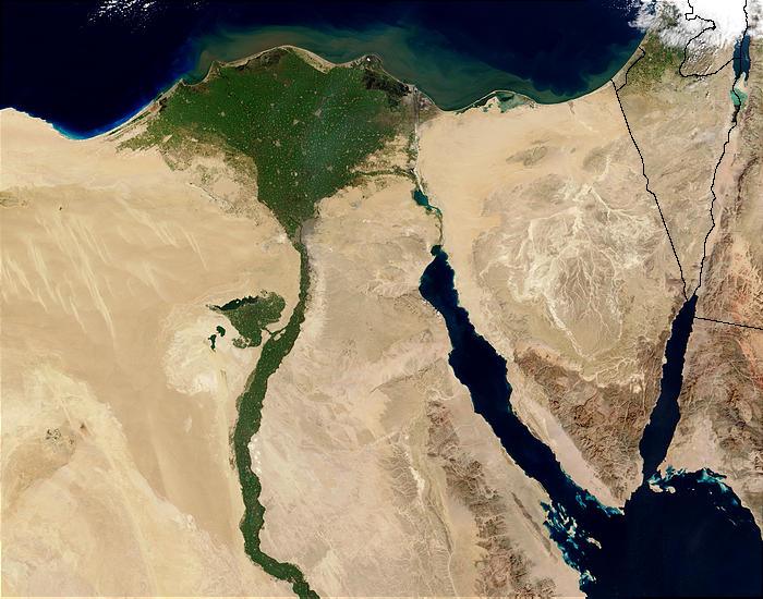 
Дельта Нила исчезает из-за наступления моря