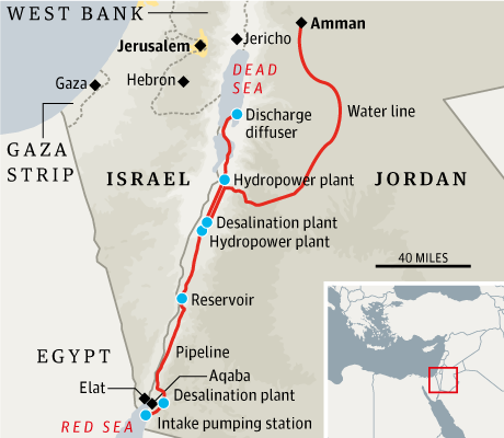 
Иордания будет получать четверть опресненной в Израиле воды
