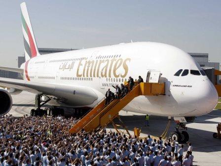 
К концу 2020 года авиационный парк Emirates увеличится на 300 самолетов