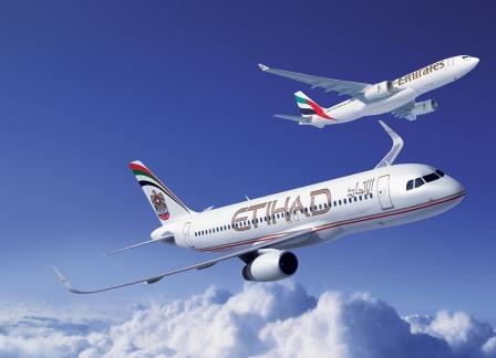 
Авиакомпании Emirates и Etihad могут объединиться