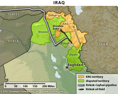 
Курды связали Киркук с собственным нефтепроводом